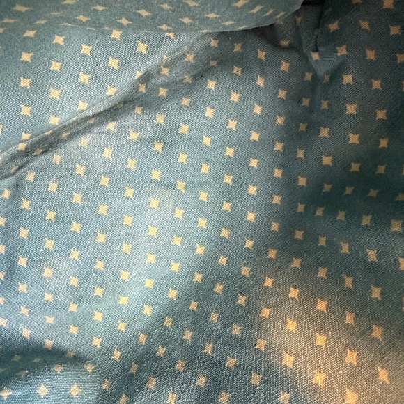 Fossil Brown Multi Giraffes Pattern Key-Per Crossbody Purse Coated Canvas Blue - Picture 10 of 16